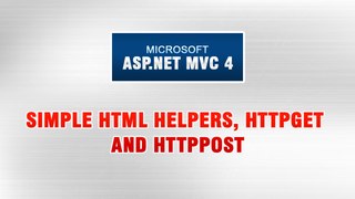 ASP.NET MVC 4 Tutorial In Urdu - Simple HTML Helpers, HttpGet & HttpPost