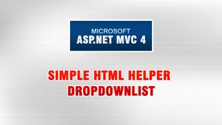 ASP.NET MVC 4 Tutorial In Urdu - Simple HTML Helper DropDownList