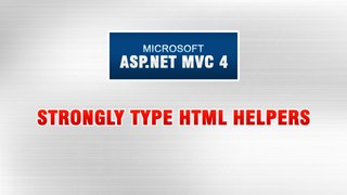 ASP.NET MVC 4 Tutorial In Urdu - Strongly Type HTML Helpers