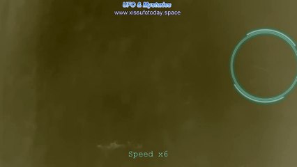 Cigar-shaped object in the sky, UFO in IR band