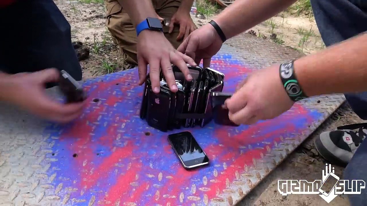 Can $30,000 Worth of iPhones Protect an iPhone 6s from Explosive Laser-Cutting Tape (1)