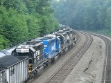 Pushers on coal train