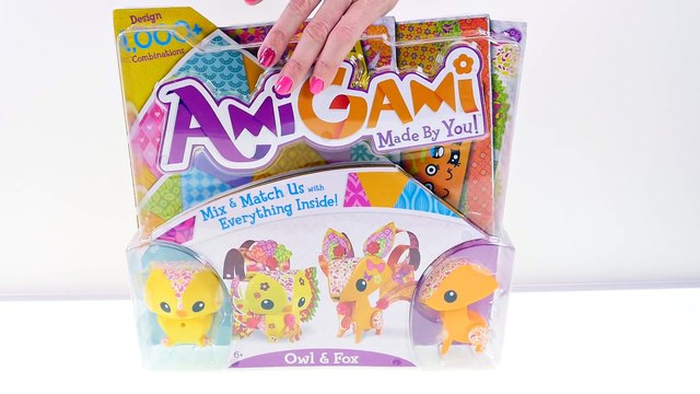 AmiGami Paquete de Zorro y Buho Como Hacer Animales de Origami Manualidades DIY Con DCTC