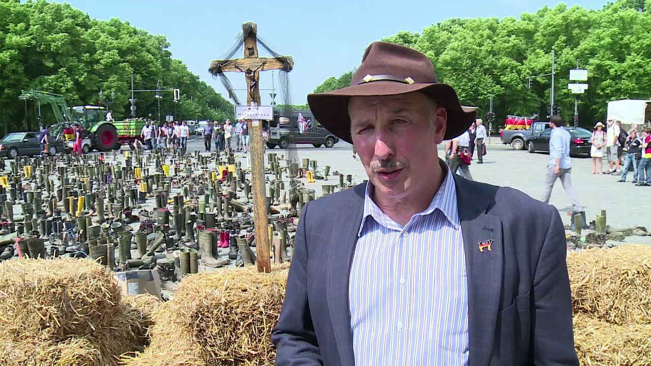 Protest gegen milchgipfel