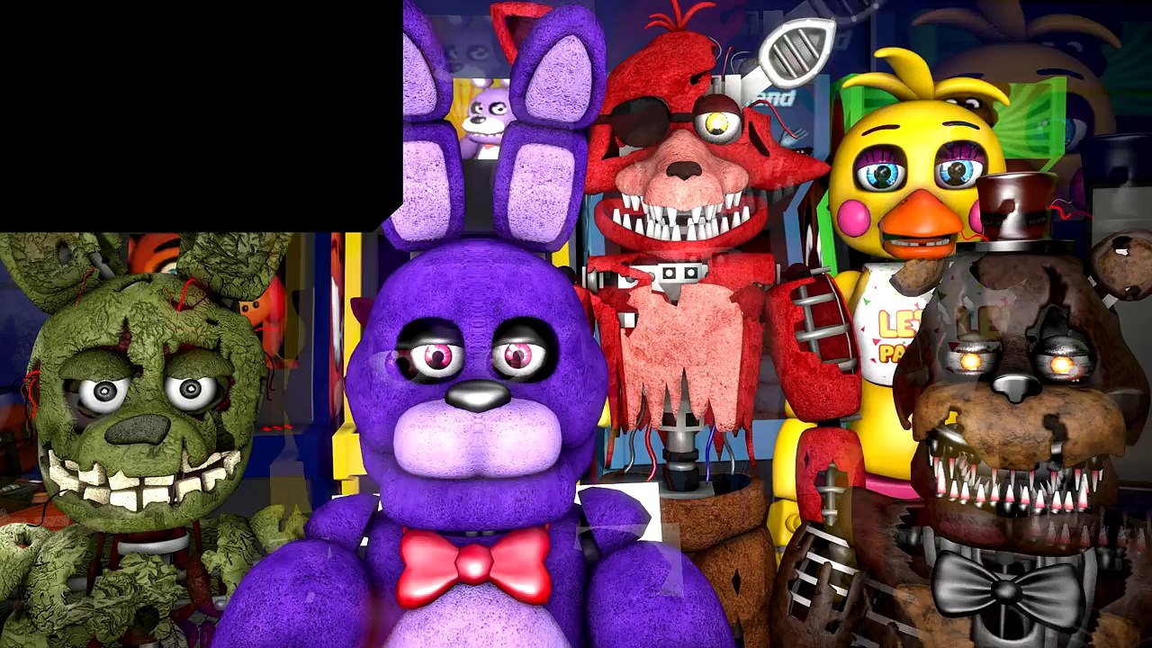 [SFM FNAF] Animatronics REACTION to Sister Location Trailer #1