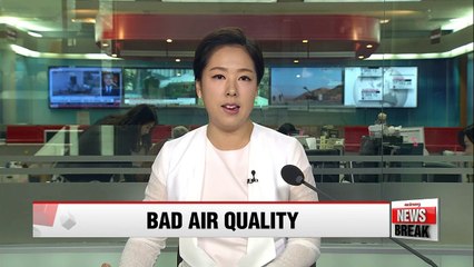 Fine dust levels 'bad' across most of Korea's central region