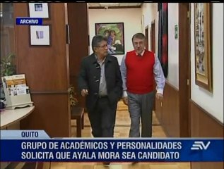 Académicos y personalidades proponen a Enrique Ayala Mora como candidato a la presidencia