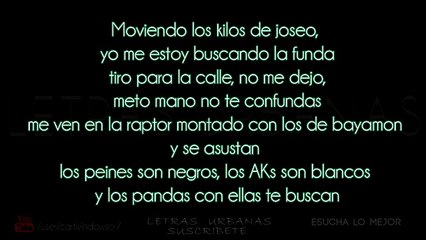 LETRA-LYRIC -Panda Remix - (feat. Farruko, Daddy Yankee & Cosculluela)