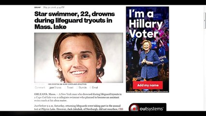 Star swimmer, 22, drowns during lifeguard tryouts in Mass. lake