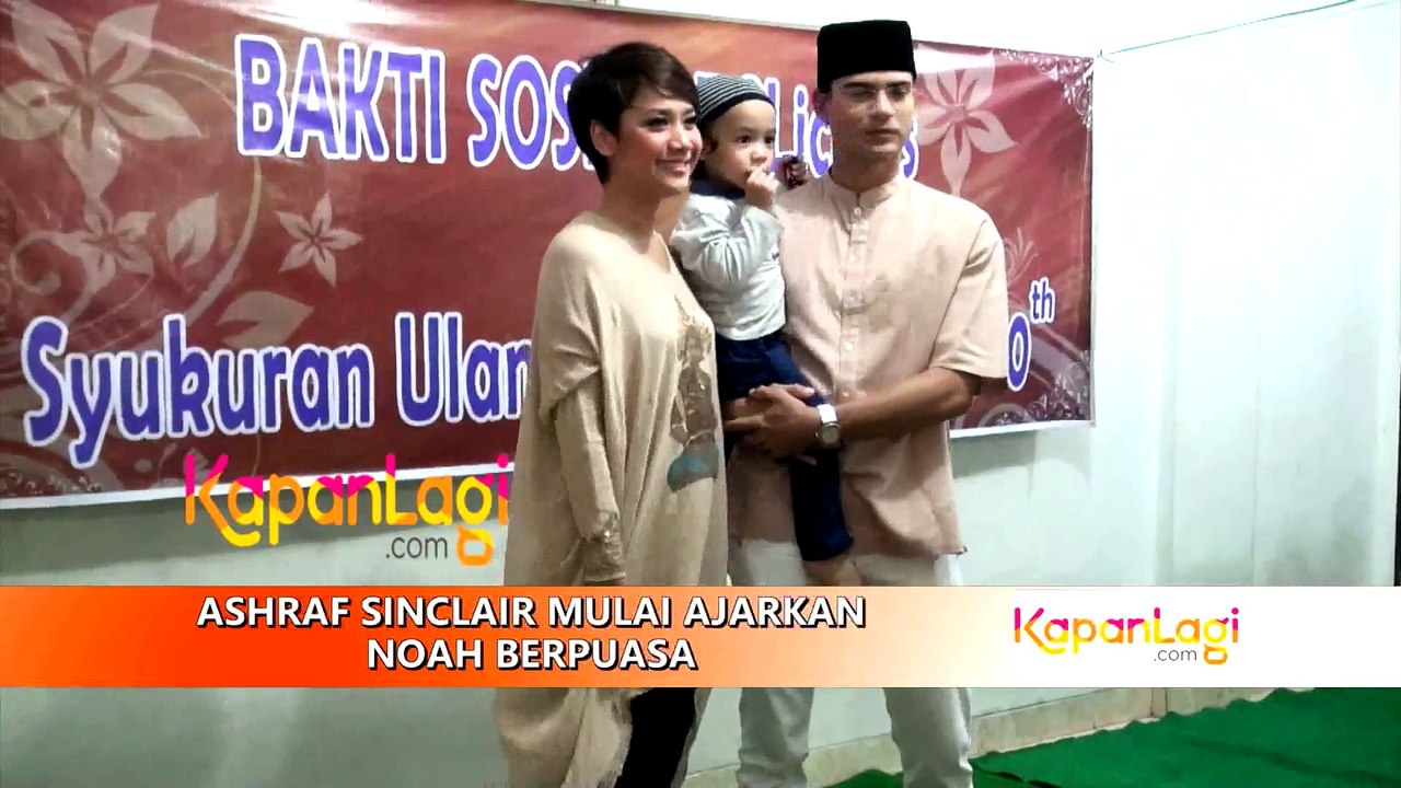 Ashraf Sinclair Mulai Ajarkan Noah Berpuasa