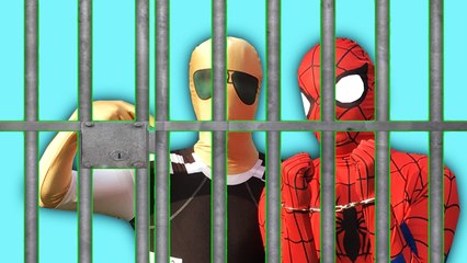 Spiderman, Spiderbaby Vs Police! Spiderman Is ARRESTED! Superhero Fun In Real Life (1080p)
