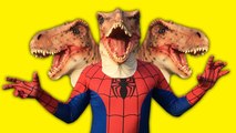 T-Rex Vs Spiderman Vs Duck Vs Hulk Vs Joker! - Fun Superhero Movie In Real Life (1080p)
