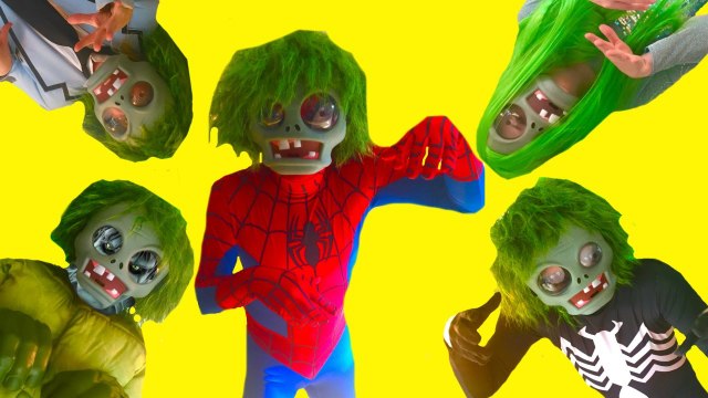 Zombie vs Spiderman vs Venom vs Hulk vs Frozen Elsa! Funny Superhero Battle Movie in Real Life! (720p)