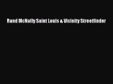Read Rand McNally Saint Louis & Vicinity Streetfinder Ebook Free