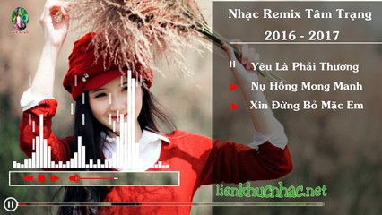 Liên Khúc Nhạc Trẻ Tâm Trạng Yêu Là Phải Thương Remix Hay Nhất 2017