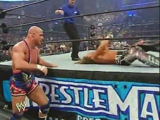 Kurt Angle vs Shawn Michaels Interpromotional Match WrestleMania 21