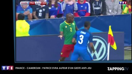 France - Cameroun : Patrice Evra évite l'expulsion malgré un mauvais geste (Vidéo)