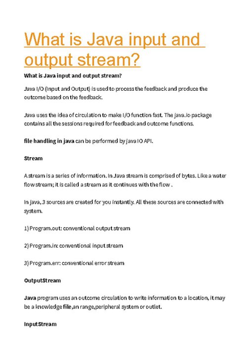 What_is_Java_input_and_output_stream_
