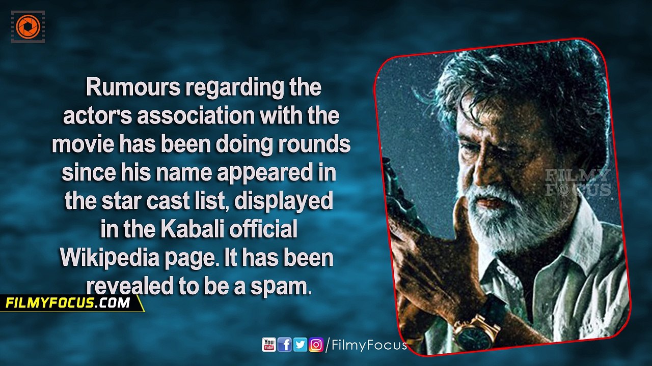 Mammootty Is Not In Rajinikanth's Kabali - Filmyfocus.com