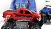 Monster Trucks. Test Drive — Chevrolet Silverado & Toyota FJ Cruiser. Cars Toys Review Episode 12