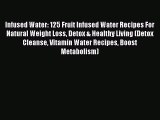 READ FREE E-books Infused Water: 125 Fruit Infused Water Recipes For Natural Weight Loss Detox