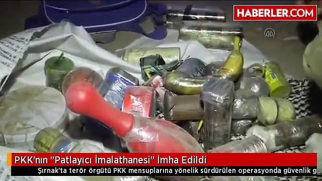 PKK'nın Patlayıcı İmalathanesi İmha Edildi