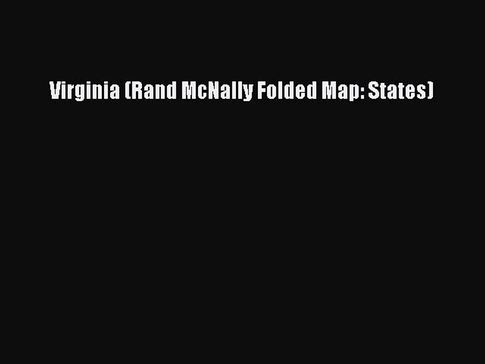 Download Virginia (Rand McNally Folded Map: States) PDF Free