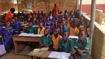 Overcrowded classroom in Ghana