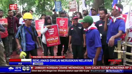 Ratusan Nelayan Tuntut Reklamasi Teluk Jakarta Dibatalkan