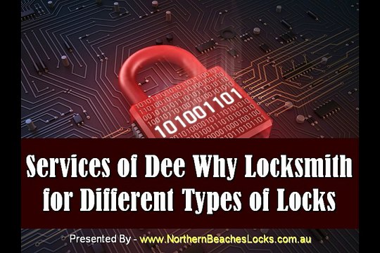 Services of Dee Why Locksmith for Different Types of Locks