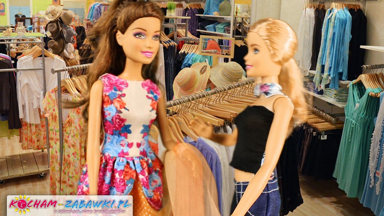 Barbie Fashionistas - Barbie i Teresa - Zakupy i Wypad w Plener - Scenka Filmowa