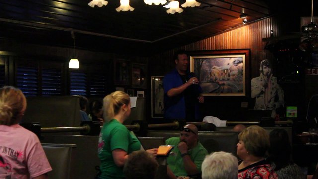 Scott Michael sings 'Sweet Caroline' Marlowes Elvis Week 2013