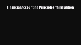 For you Financial Accounting Principles Third Edition