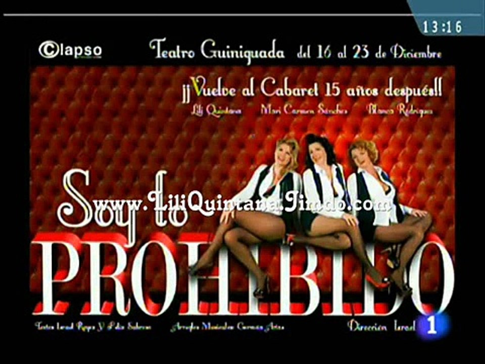 Clapso 'Soy lo Prohibido' del 16 al 23 de Diciembre en el Teatro Guiniguada.