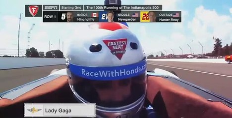 Lady Gaga, Efsane Yarışçı Mario Andretti ile Indy 500'de Direksiyon Başına Geçti