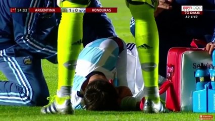 Lionel Messi injury against Honduras  2016 HD