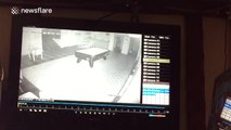 Mysterious orb appears on CCTV camera