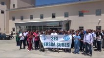 Tunceli Devlet Hastanesi Çalışanları Çay ve Simitle Yemek Boykotu Yaptı