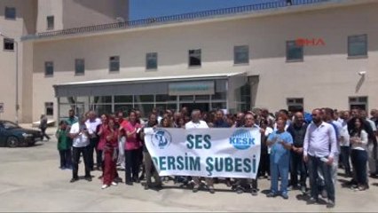 Tunceli Devlet Hastanesi Çalışanları Çay ve Simitle Yemek Boykotu Yaptı