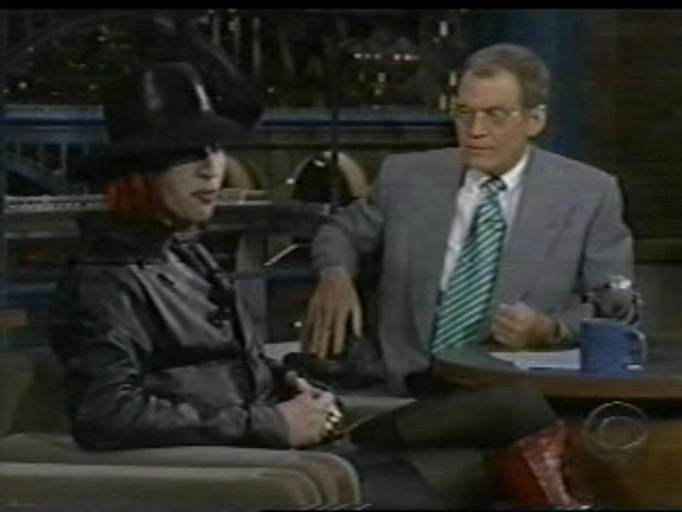 Marilyn manson on david letterman show