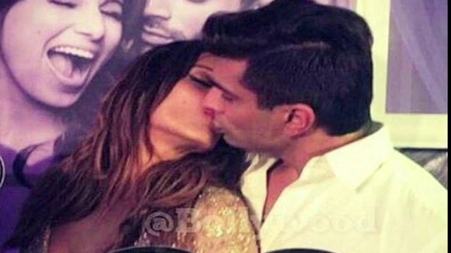 Bipasha Basu And Karan Singh Grover Kissing Post Wedding