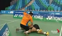 Une bagarre violente et surréaliste éclate lors d’un match de badminton (vidéo)