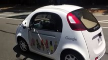 Google Self-Driving Car in Google Campus