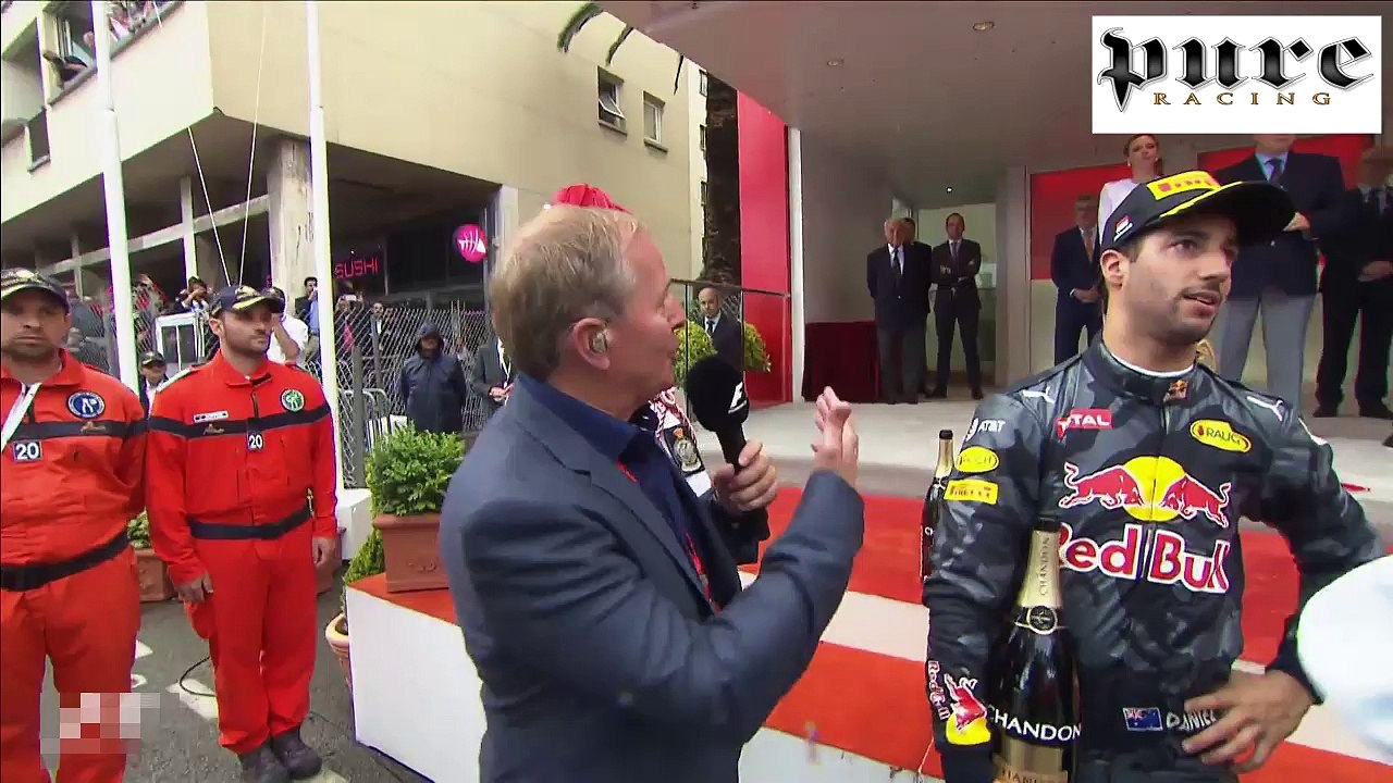 F1 (2016) Monaco GP - Podium Interviews