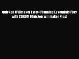 Read Quicken Willmaker Estate Planning Essentials Plus with CDROM (Quicken Willmaker Plus)