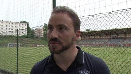 Après HAC (B) - Caen (B) (3-3), réaction de Johann Louvel