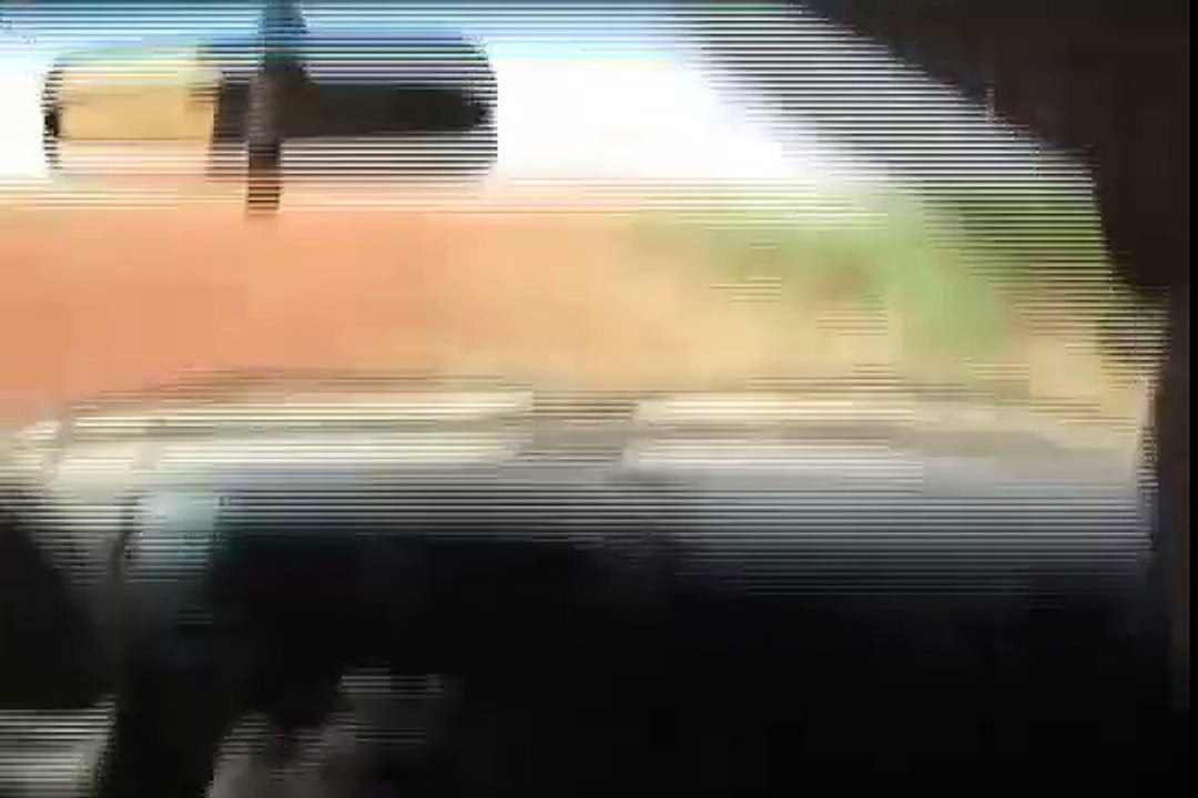 Police car crashes into the airplane to avoid suspects from flying off