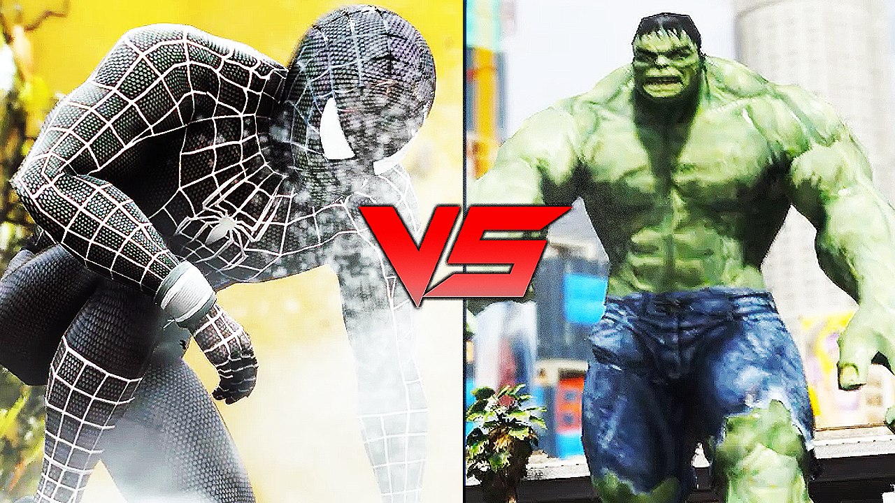 Black Spiderman VS Hulk - EPIC BATTLE