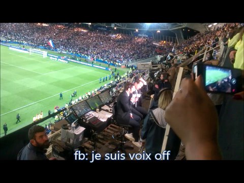 Grégoire Margotton son premier match avec TF1 et lizarazu 2016