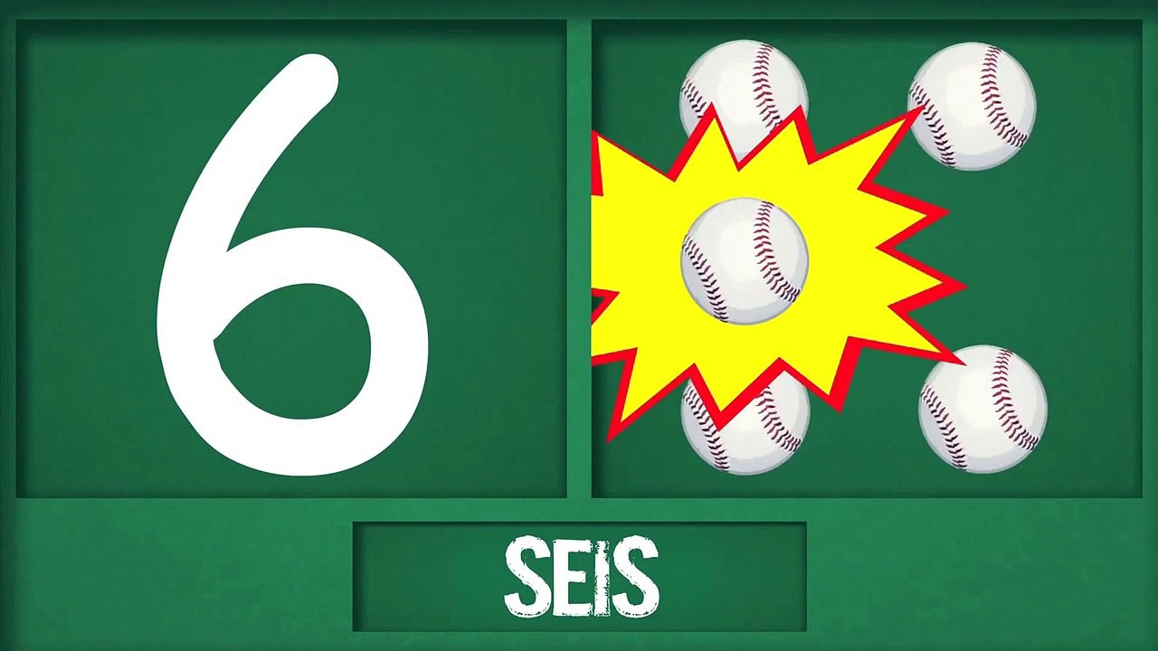 Contando números béisbol    Aprenda números de 1 a 10 béisbol para niños HD | song for children